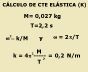 Clculo de la cte elstica